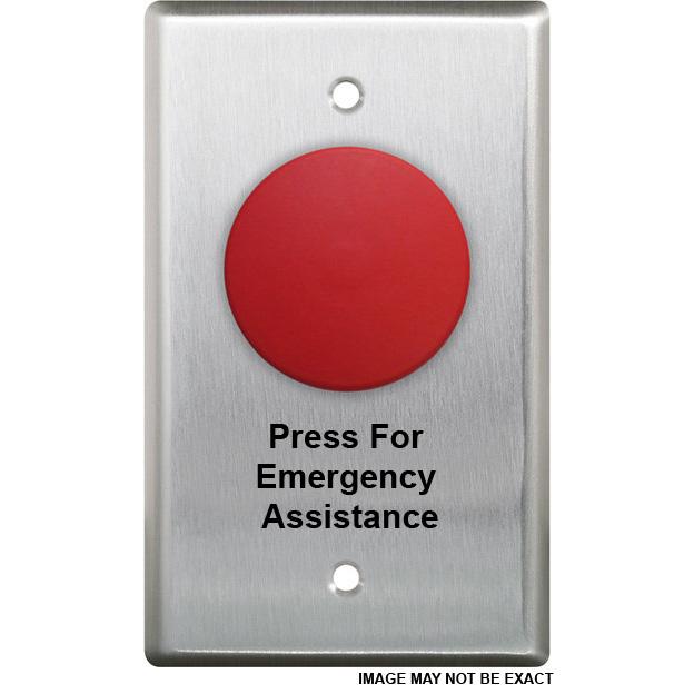 Camden Mushroom Button With Press For Emergency Assistance In Black