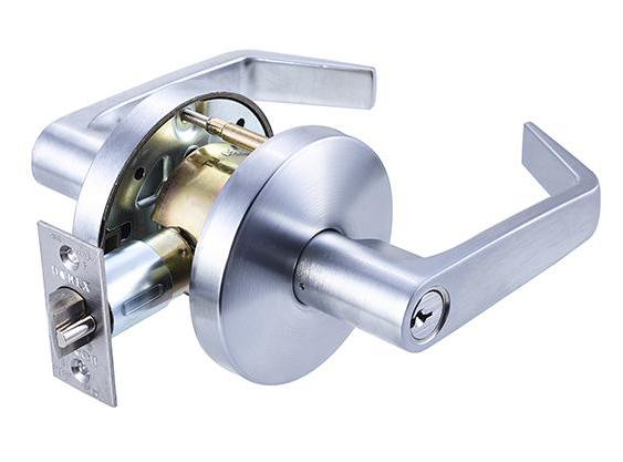 Dorex FH53C26D Grade 2 Entrance Satin Chrome Leverset