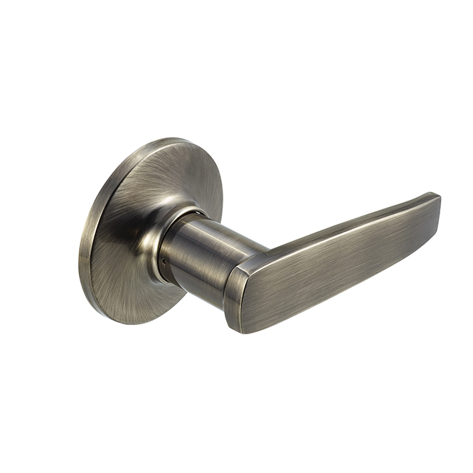 Dorex 10010MC5W Passage Lever Manhattan w/4-Way Latch in Antique Brass