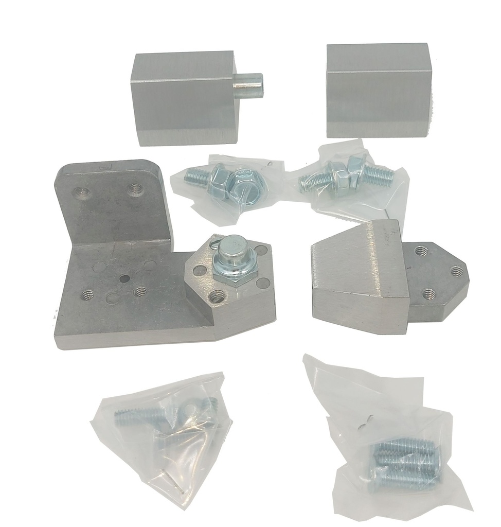 Dorex Door Pivot Set 1/8" Recessed Jamb Mount Left Hand(3/4" Offset) Aluminum Finish