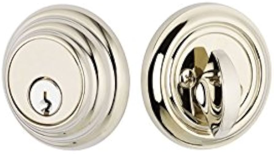 Emtek Single Cylinder Low Profile Deadbolt Schlage Keyway in Satin Nickel Finish