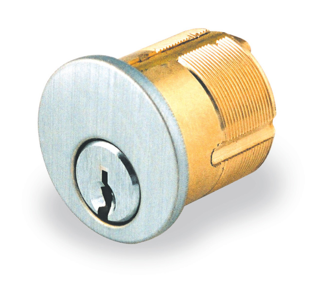 GMS 1" -  Mortise Cylinder Keyed alike Schlage C to K Keyway w/Adams Rite and Yale Standard Cam in Satin Chrome Finish