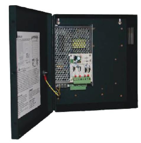 Inaxsys 12 VDC Power Supply - 5.5 amp 8 outputs with CUL/US Listing, Enclosure