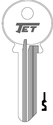 Jet Reading Key Blank A1019M