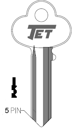 Jet 1001EN Corbin Key Blank CO7
