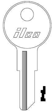 Jet 1043B Illinois Key Blank IL9 