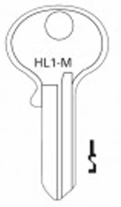 Jet HL1-M Hudson Mailbox Key Blank