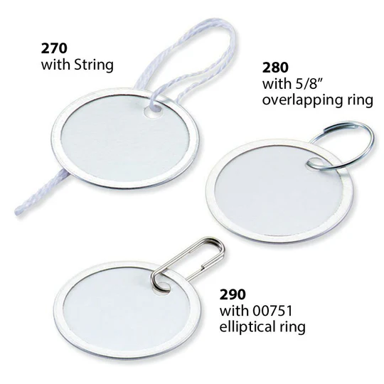 Lucky Line 1.25 " Paper Tag with Ring 25 per Clamshell