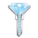 [B102S] Lucky Line Diamond Key SC1 Keyway