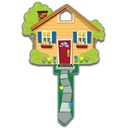 [B105W] House Key Shape Wr5 Keyway