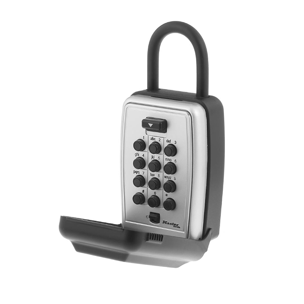 Master Lock 5422D 3-1/8" (79mm) Wide Set Your Own Combination Push Button Portable Lock Box 