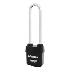 Master Lock 6121KALN 2-1/8" (54mm) Wide ProSeries® Weather Tough® Laminated Steel Rekeyable Pin Tumbler Padlock with 5-5/8" (14.3cm) Shackle, Keyed Alike w/ W1 to A246 Keyway 