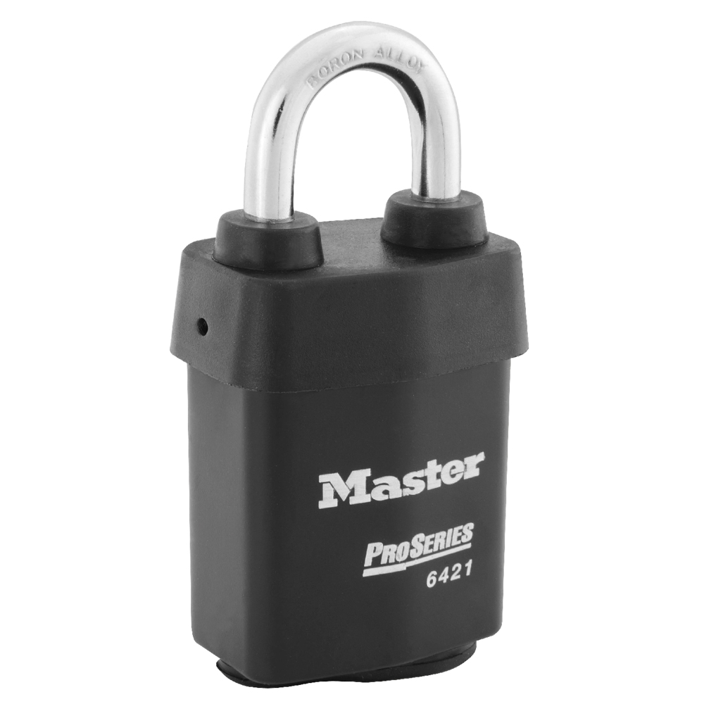 Master Lock 6421WO 2-1/8" (54mm) Wide ProSeries® Weather Tough® Laminated Steel Rekeyable Interchangeable Core Padlock (Without Cylinder)