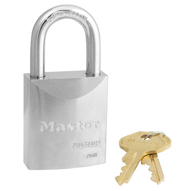 Master Lock 7040KD 1-3/4" (44mm) Wide ProSeries® Solid Steel Rekeyable Pin Tumbler Padlock, Keyed Different 
