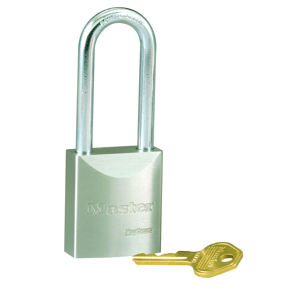 Master Lock 7030KZLT 1-9/16" (40mm) Wide ProSeries® Solid Steel Rekeyable Pin Tumbler Padlock with 3in (76mm) Shackle (Zero-Bitted) 