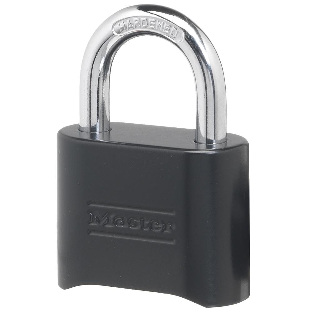 Master Lock 178D Set Your Own Combination Solid Body Padlock; Black