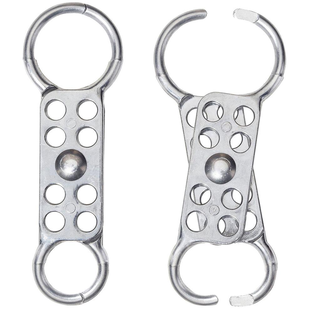 Master Lock 429 Dual Jaw Clearance Aluminum Lockout Hasp, 1" (25mm) and 1-1/2" (38mm) Jaw Clearance 
