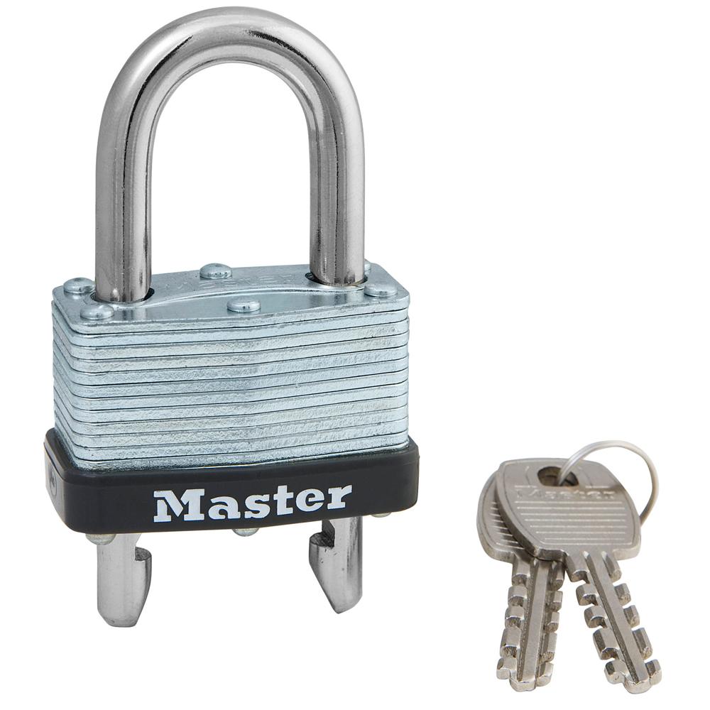 Master Lock 510D Warded Laminated Steel Warded Padlock with Adjustable Shackle