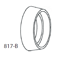 Scorpion AC-817B-C32D Hardened Steel Guard Ring 1/2" X 3/16" Lip For 1" Mortise Cylinder