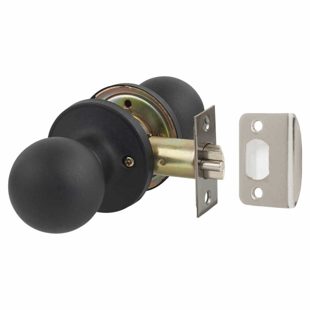 Dorex 10010BC19W Passage Set 4-Way Latch Matte Black