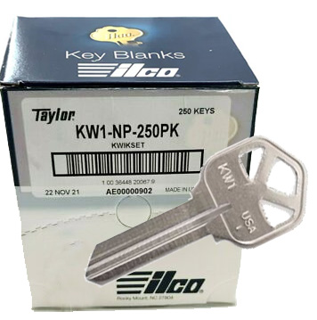 Ilco KW1-NP Kwikset Nickle-Plated Key Blank 1176