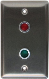 [CX-LED2-RG] Camden S.G, 2 LEDs, Blank F/Plate 1 Red & 1 Green LED Mounted on FP