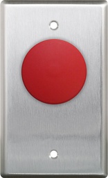 [CM-410R/13] Camden HD Exit Switch, N/C, "PUSH TO RESET" Red