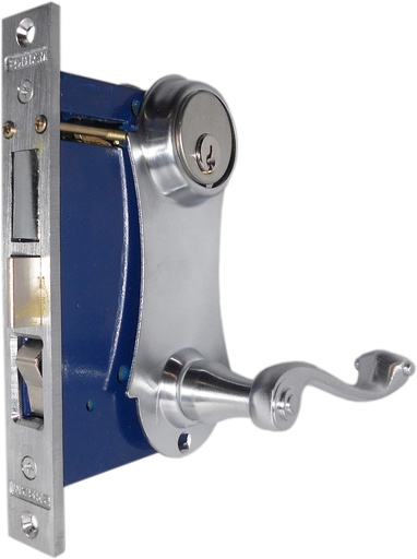 [9215AC/26D-WRHR] Marks 9215AC/26D-WRHR USA Mortise Lock (D-Cyl) Entrance leverset 26D