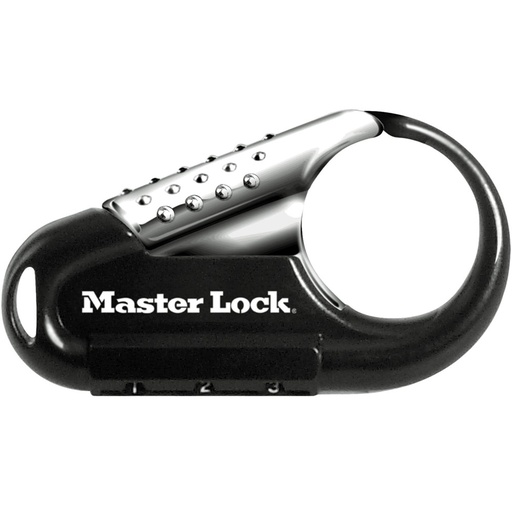 [1547DCM] Master Lock 1547DCM Set Your Own Combination Backpack Lock; Black