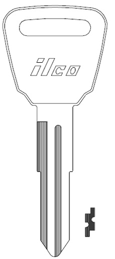 [X193] Ilco X193 Honda Key Blank HD96