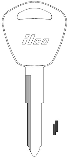 [X208] Ilco X208 Honda Key Blank HD101