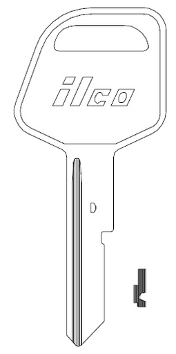 [S1098WD] Ilco S1098WD Key Blank B67