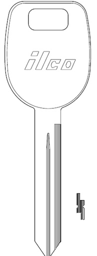 [X263-P MIT6-P] Ilco X263-P Mitsubishi Plastic Head Key Blank MIT6-P