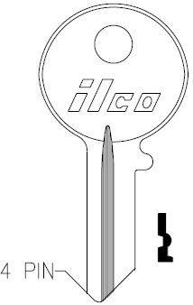 [SC1041R] Ilco SC1041R Ilco Key Blank