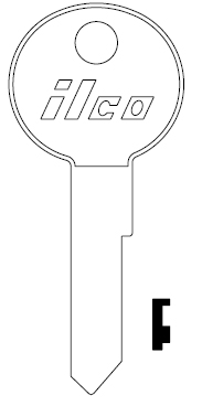 [LF2] Ilco LF2 Key Blank