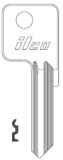 [999N Y1E] Ilco 999N Key Blank Y1E