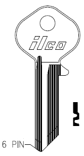 [A1074B] Ilco A1074B Key Blank