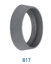 [817S-C26D] Dorex 817S-C26D Hardened Steel Security Trim Ring, 7/16" High 5/32" Lip, Satin Chrome