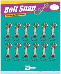 [45112] Bolt Snaps W/1-1/8 Ring 12/Cd