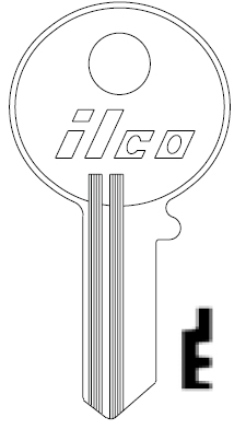 [V61S] Ilco V61S Gas Cap Key Blank