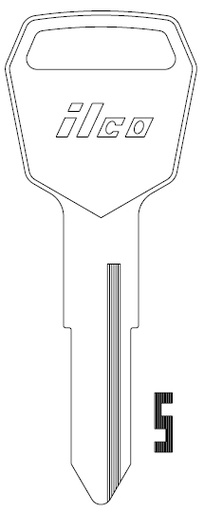 [1519] Ilco 1519 Komatsu Key Blank