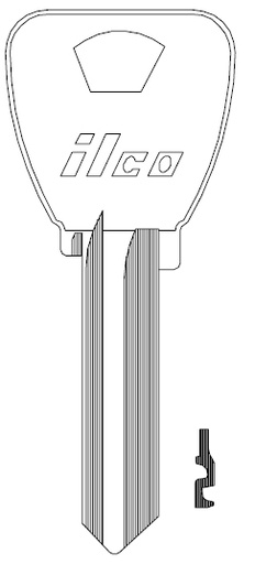 [AK22W] Ilco 1179A Key Blank AR4