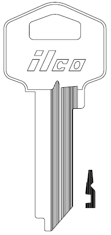 [TE4] Ilco TE4 Key Blank R59