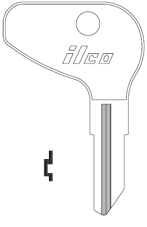 [1540] Ilco 1540 Kubota Key Blank