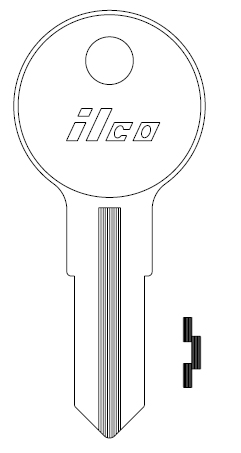 [1541] Ilco 1541 Thermostat Box Key Blank