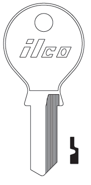 [HU3 - (20592)] Ilco HU3 Key Blank