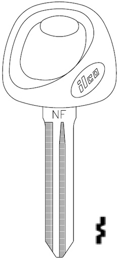 [X280-P] Ilco X280-P Hyundai Key Blank HY15-P