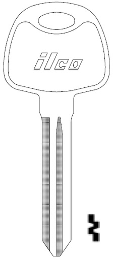 [HY17-P] Ilco X282 Hyundai Key Blank HY17-P