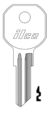 [1574] Ilco 1574 Hurd Key Blank KS900