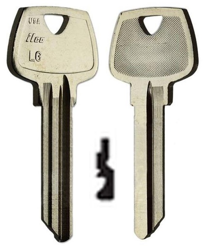 [O1007LG] Ilco O1007LG Sargent Key Blank 6 Pin